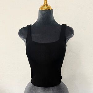 Plain black Zara tank top